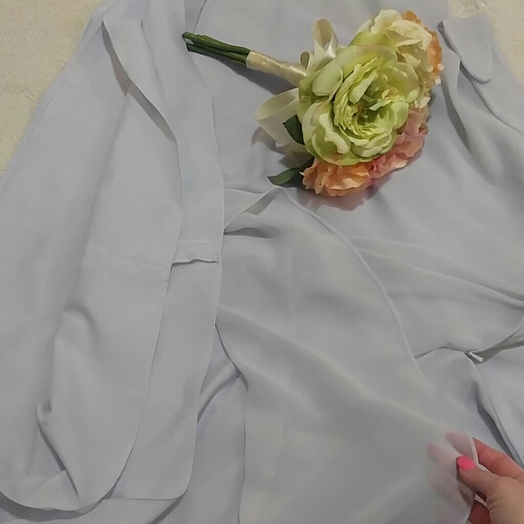 Strapless Lavender prom dress - Picture 6 of 7